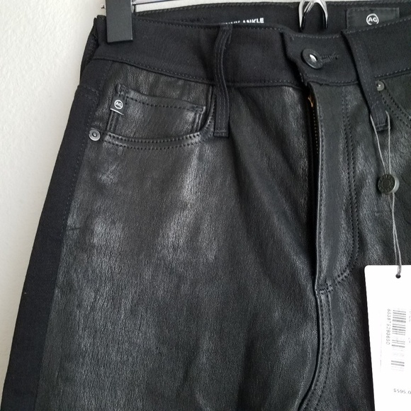 AG Adriano Goldschmied Farrah Leather size 24 NWT - Picture 5 of 8